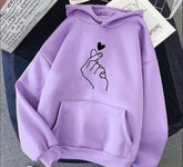 Lilac Hoodie Chutki Heart